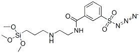 3-[[[2-[[3-(trimethoxysilyl)propyl]amino]ethyl]amino]carbonyl]benzene-1-sulphonyl azide 结构式