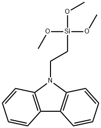 9-[2-(trimethoxysilyl)ethyl]-9H-carbazole 结构式