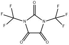 1,3-Bis(trifluoromethyl)imidazolidinetrione 结构式