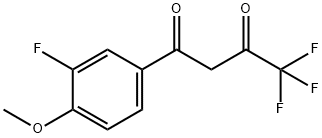 4,4,4-trifluoro-1-(3-fluoro-4-methoxyphenyl)butane-1,3-dione 结构式