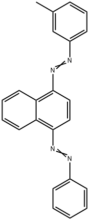 1-(Phenylazo)-4-[(3-methylphenyl)azo]naphthalene 结构式