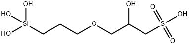 2-hydroxy-3-[3-(trihydroxysilyl)propoxy]propane-1-sulphonic acid 结构式