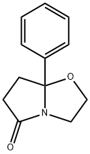 2,3,7,7a-Tetrahydro-7a-phenylpyrrolo[2,1-b]oxazol-5(6H)-one 结构式
