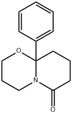 3,4,7,8,9,9a-Hexahydro-9a-phenyl-2H,6H-pyrido[2,1-b][1,3]oxazin-6-one 结构式