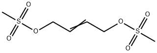 顺式-1,4-BIS-(甲基磺酰氧)-2-丁烯 结构式