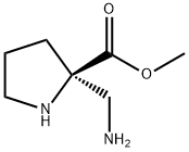 Proline, 2-(aminomethyl)-, methyl ester (9CI) 结构式