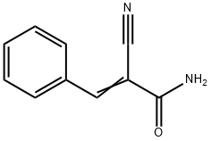 2-氰基-3-苯丙烯酰胺 结构式