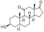 5ALPHA-Androstan-3B-ol-11,17-dione 结构式
