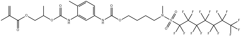 2-[[[[2-methyl-5-[[[4-[methyl[(pentadecafluoroheptyl)sulphonyl]amino]butoxy]carbonyl]amino]phenyl]amino]carbonyl]oxy]propyl methacrylate