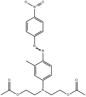 2,2'-[[3-methyl-4-[(4-nitrophenyl)azo]phenyl]imino]bisethyl diacetate  结构式