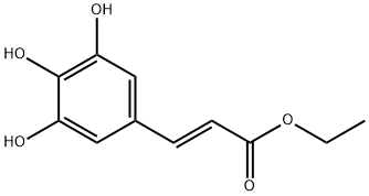 2-Propenoic acid, 3-(3,4,5-trihydroxyphenyl)-, ethyl ester, (2E)- (9CI) 结构式