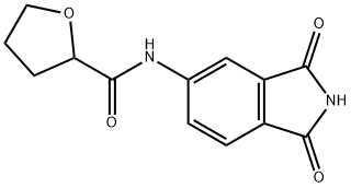 2-Furancarboxamide,N-(2,3-dihydro-1,3-dioxo-1H-isoindol-5-yl)tetrahydro- 结构式