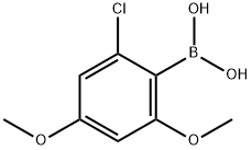 (2-氯-4,6-二甲氧基苯基)硼酸 结构式