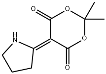 2,2-DIMETHYL-5-(2-TETRAHYDROPYRROLYLIDENE)-1,3-DIOXANE-4,6-DIONE 结构式