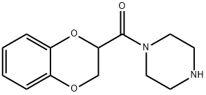 N-(1,4-苯并二烷-2-羰基)哌嗪 结构式