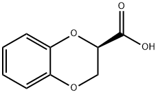 (R)-1,4-苯并二恶烷-2-甲酸 结构式