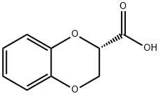 (S)-1,4-苯并二恶烷-2-甲酸 结构式
