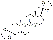 孕-5-烯-3,20-二酮双(环乙烯缩醛) 结构式
