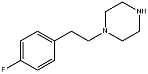 1-[2-(4-氟苯基)乙基]哌嗪 结构式