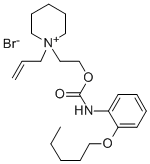 Piperidinium, 1-allyl-1-(2-hydroxyethyl)-, bromide, o-(pentyloxy)carba nilate 结构式