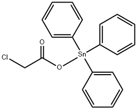 (氯乙酰氧基)三苯基锡烷 结构式