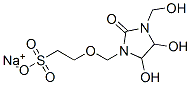 2-[[4,5-Dihydroxy-3-(hydroxymethyl)-2-oxo-1-imidazolidinyl]methoxy]ethanesulfonic acid sodium salt 结构式