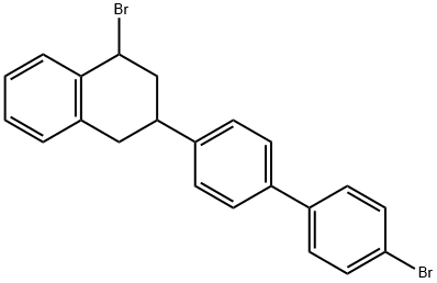 1-bromo-3-[4'-bromo(1,1'-biphenyl)-4-yl]-1,2,3,4-tetrahydronaphthalene  结构式