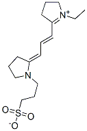 1-Ethyl-3,4-dihydro-5-[3-[1-(3-sulfonatopropyl)pyrrolidin-2-ylidene]-1-propenyl]-2H-pyrrolium 结构式