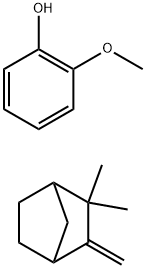 2-甲氧基苯酚与氢化-2,2-二甲基-3-亚甲基二环[2.2.1]庚烷的反应产物 结构式