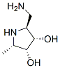 3,4-Pyrrolidinediol, 2-(aminomethyl)-5-methyl-, (2S,3S,4R,5S)- (9CI) 结构式