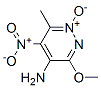 4-Pyridazinamine,3-methoxy-6-methyl-5-nitro-,1-oxide(9CI) 结构式