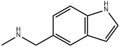 1-(1H-吲哚-5-基)-N-甲基甲胺 结构式