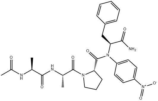 AC-ALA-ALA-PRO-PHE-PNA 结构式