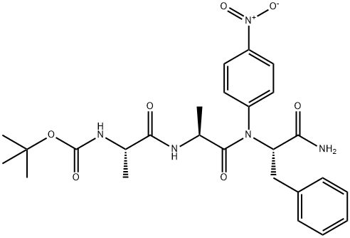 BOC-ALA-ALA-PHE-PNA 结构式