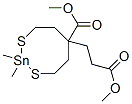 dimethyl (dimethylstannylene)bis(thioethylene)glutarate  结构式