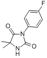 2,4-Imidazolidinedione, 5,5-dimethyl-3-(4-fluorophenyl)- 结构式