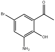1-(3-氨基-5-溴-2-羟基苯基)乙酮 结构式