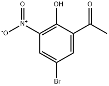 5'-溴-2'-羟基-3'-硝基乙酰苯 结构式