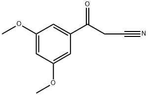 3,5-二甲氧基-BETA-氧代-苯丙腈 结构式