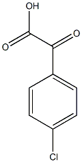 (4-氯苯基)乙醛酸 结构式