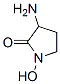 (±)-3-氨基-1-羟基-2-吡咯烷酮 结构式