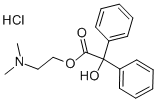 2-(二甲氨基)乙基三苯乙醇酯盐酸盐 结构式