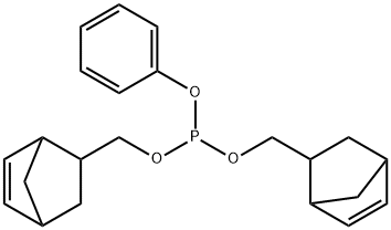 Phosphorous acid bis[(bicyclo[2.2.1]hept-5-en-2-yl)methyl]phenyl ester 结构式