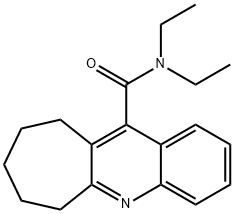 N,N-Diethyl-7,8,9,10-tetrahydro-6H-cyclohepta[b]quinoline-11-carboxamide 结构式