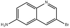 3-溴喹啉-6-胺 结构式