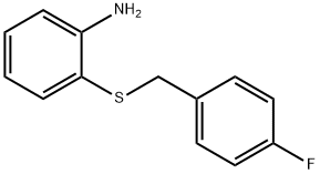 2-[(4-fluorobenzyl)thio]aniline 结构式