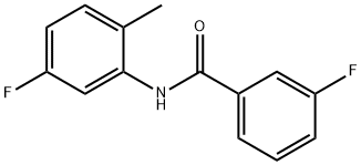 Benzamide, 3-fluoro-N-(5-fluoro-2-methylphenyl)- (9CI) 结构式