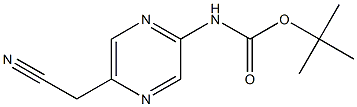 (5-CyanoMethyl-pyrazin-2-yl)-carbaMic acid tert-butyl ester 结构式