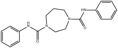 N~1~,N~4~-diphenyl-1,4-diazepane-1,4-dicarboxamide 结构式