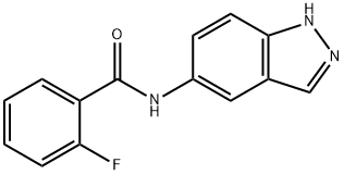 Benzamide, 2-fluoro-N-1H-indazol-5-yl- (9CI) 结构式